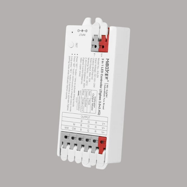 Miboxer 3 in 1-RGBWW-Ledstrip controller-Zigbee 3.0 + RF2.4GHz