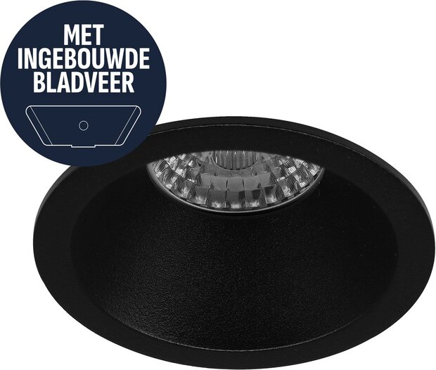 LEWA inbouwspot met bladveren