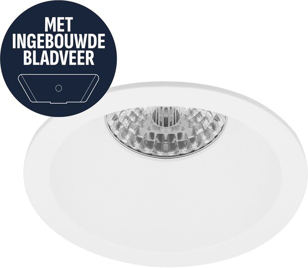 LEWA inbouwspot met bladveren