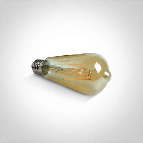 LED RETRO lamp 2200K - 7W - E27- Amber - Dimbaar