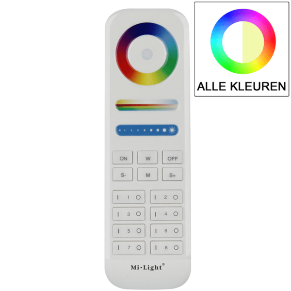 Milight/Miboxer 8-zone Touch RF afstandsbediening multicolor