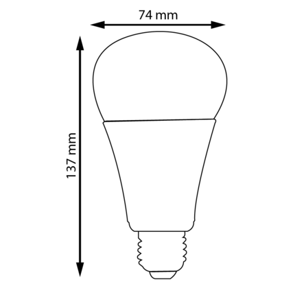 Afmeting lamp