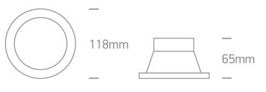 LED inbouwspot behuizing - IP43  50W  GU5.3 - Antiek messing