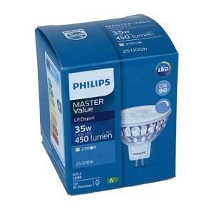 PHILIPS MASTER LED GU5.3 - 5,8W - 36GR - 2700K, Dimbaar