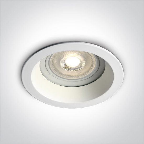 Badkamer inbouwspot lamp verdiept rond - IP65  50W  GU10 - WIT