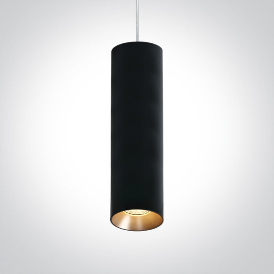 Cilinder Pendants-400 mm-kleur: zwart - kleur reflector: na keuze