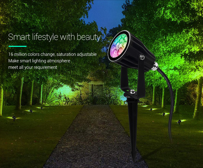 Miboxer Wifi LED Tuinspot met RGBWW kleuren - 6 watt