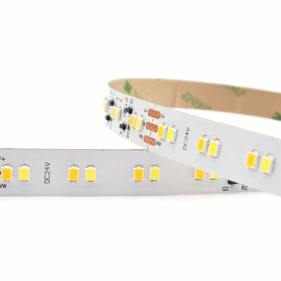 5 meter Dual White led strip Premium met 60+60 leds - losse strip