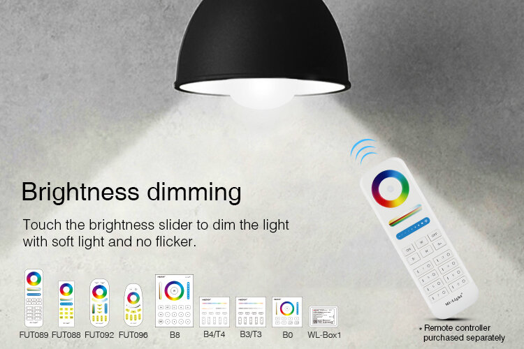 Miboxer Wifi led lamp RGBWW 9 Watt E27 fitting 