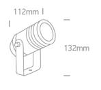 Tuin spot - IP65 - 50W - GU10 - Wit