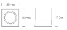 Trimless spot - Aluminium - GU10 - IP20 - Enkel - Wit