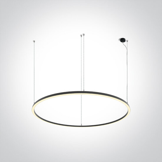 Decoratieve LED Pendant ring-100W-&Oslash;1800mm-Zwart