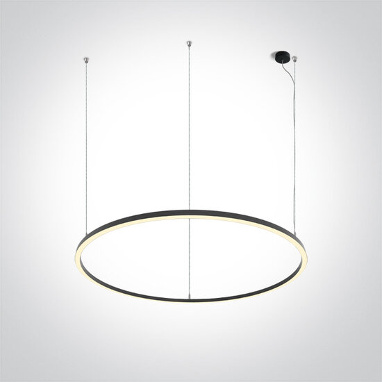 Decoratieve LED Pendant ring-65W-&Oslash;1270mm-Zwart