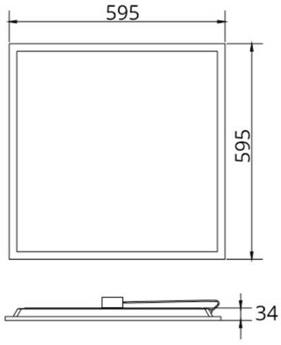 LED Paneel 60x60cm - G2-21-30W-3000K-2550-3450lm-inbouw