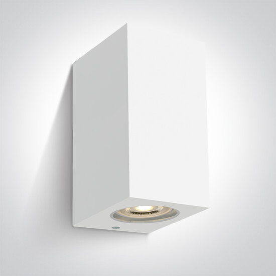 BADA - Moderne wandlamp Wit IP65 - 2x GU10