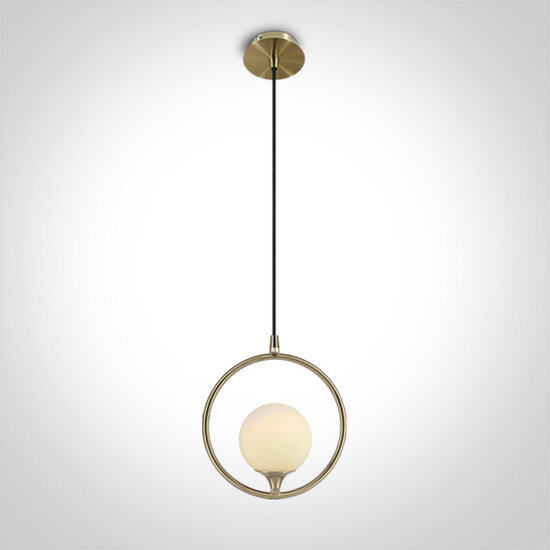 Nordic - Decoratieve Pendant - G9 - 9W - geborsteld brons