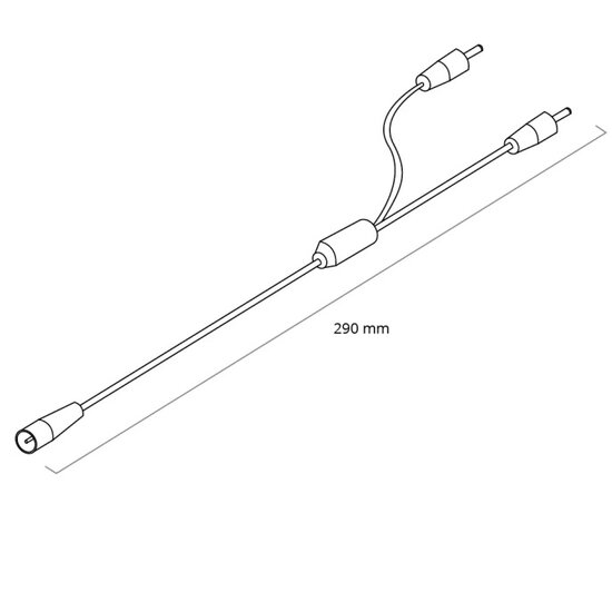 ADAPTER KABEL SPLITTER in 2 delen