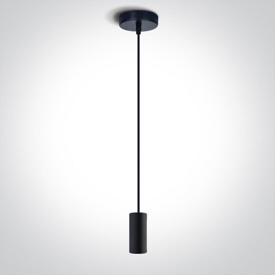 Cilinder hanglamp &oslash;42mm - hoogte 2000mm - Zwart - E27 fitting