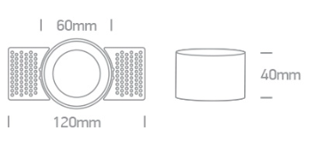 Trimless spot - Aluminium - GU10 - IP20 - Enkel - Zwart - rond