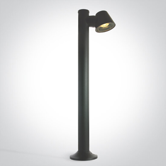 Sokkel kunststof Tuinlamp - IP65 - compleet - enkel - Antraciet