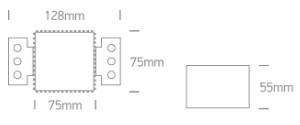 Trimless spot behuizing - Aluminium - GU10 - IP20 - vierkant - reflector na keuze