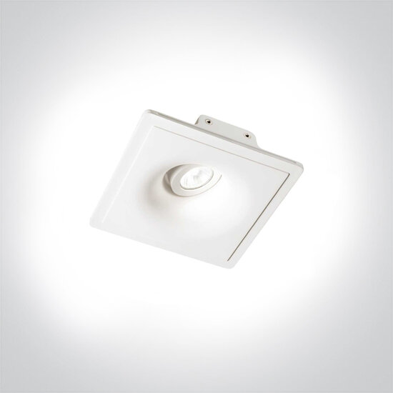 Zephyr fi d20 -Trimless spot - 204x204mm - GU10 - IP20 - Instelbaar - Wit