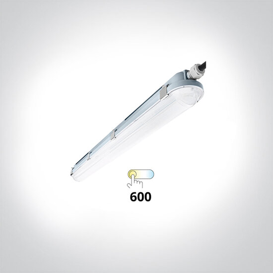 LED TL Armatuur Waterdicht-IP66-60cm-2x18W-3000K-4000K-6000K-1250-2300lm