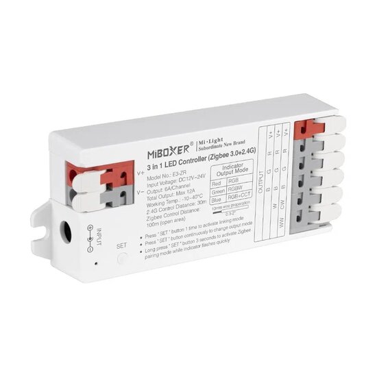 Miboxer 3 in 1 Ledstrip controller-Zigbee 3.0 + RF2.4GHz - RGB+RGBW+RGBWW