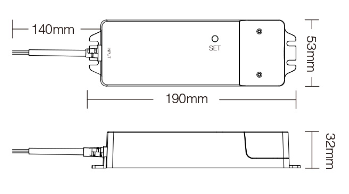 Miboxer 75W -5 in 1-dimbare-driver (Wifi+RF-2.4GHz) voor alle kleuren ledstrips