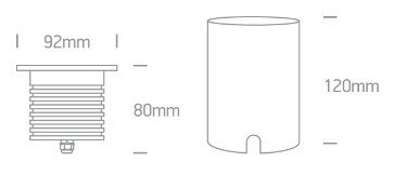 Grondspot Aluminium - IP67 - waterdicht - COB led-13W - Rond