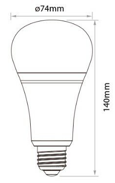 Miboxer Zigbee + RF-2,4GHz - LED lamp RGBWW 12W E27