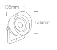 Outdoor Aluminium tuinlamp - IP65 - IK06 - LED built in-Antraciet