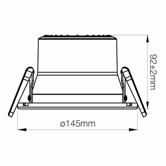 LED downlighter Apollo V2.0 6-12W 720-1500lm 3000/4000K CCT 145mm 