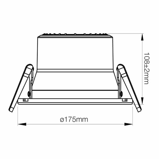 LED downlighter Apollo V2.0 9-15W 3000/4000K CCT 175mm 