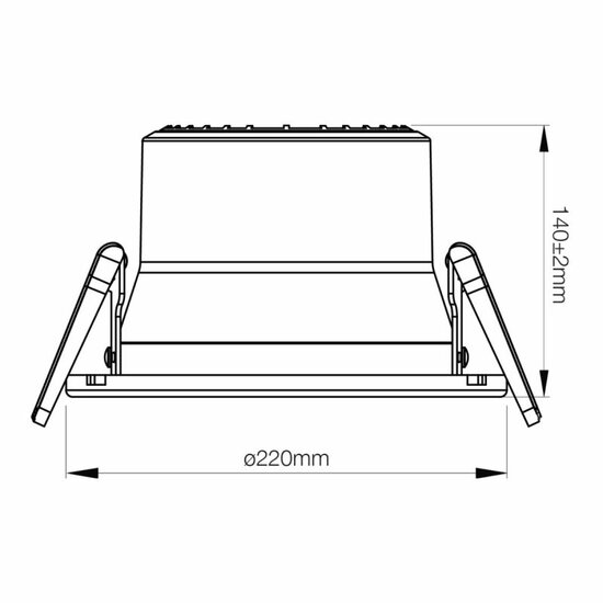 LED downlighter Apollo V2.0 15-25W 3000/4000K CCT 220mm 