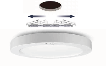 LED downlighter In/opbouw G2 9-18W 3000-6000K CCT 227mm Wit met sensor