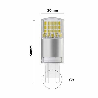 LED lichtbron G9 3.2W 350lm 2700K Zeer Warm Wit - Dimbaar - vervangt 30W