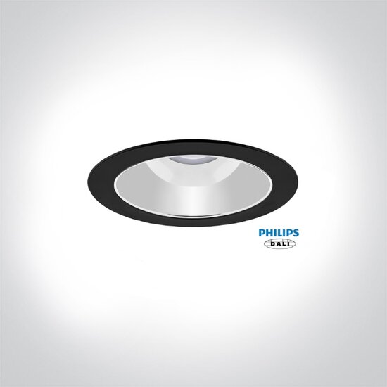 LED Downlight SR 10-14W 3000/5700K CCT 145mm Zwart met Philips Dali driver