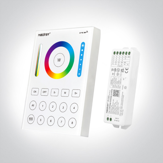 Miboxer 8-zone Touch wand paneel RF+controller alle kleuren ledstrips