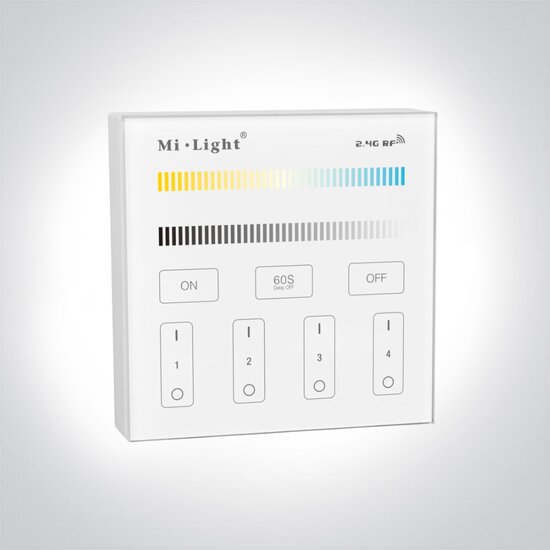 Milight 4-zone Dual White afstandsbediening paneel touch stroom