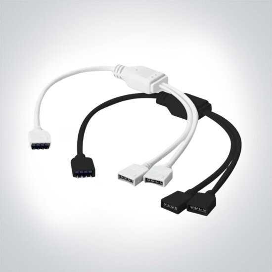 Dual White splitter kabel in 2 delen