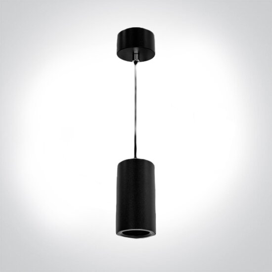 Cilinder Pendants-110 mm-kleur: zwart - GU10