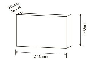 LED Wandarmatuur- 2xG9-Aluminium- Wit