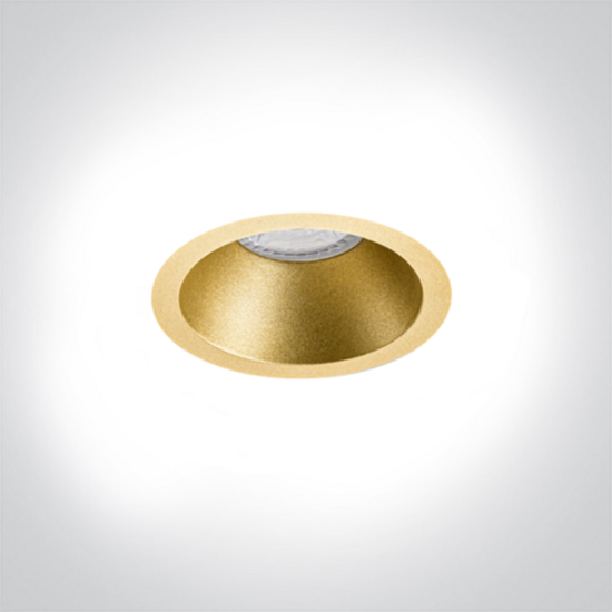 BADA Plafond spot opbouw rond IP65-GU10-WIT-reflector-Goud/Brons