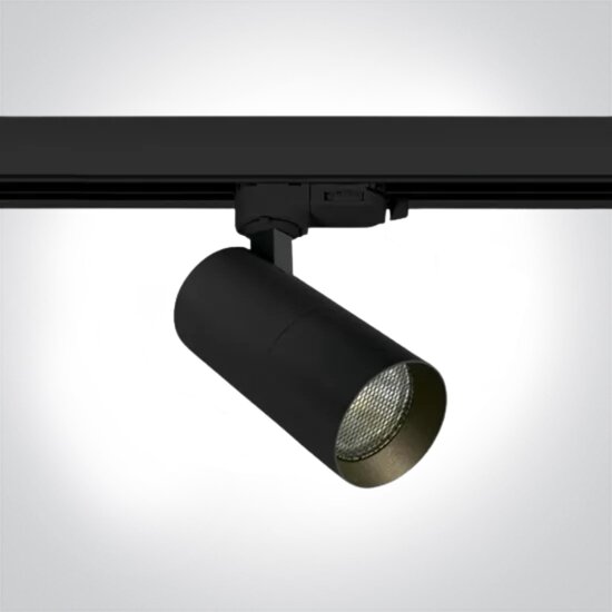 Railverlichting 3-fase met 4 smartspots zwart