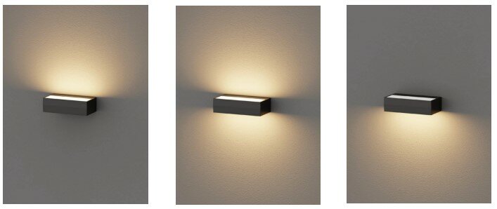 Esbjerg - wandlamp Zwart - IP65 - LED built in - 10W