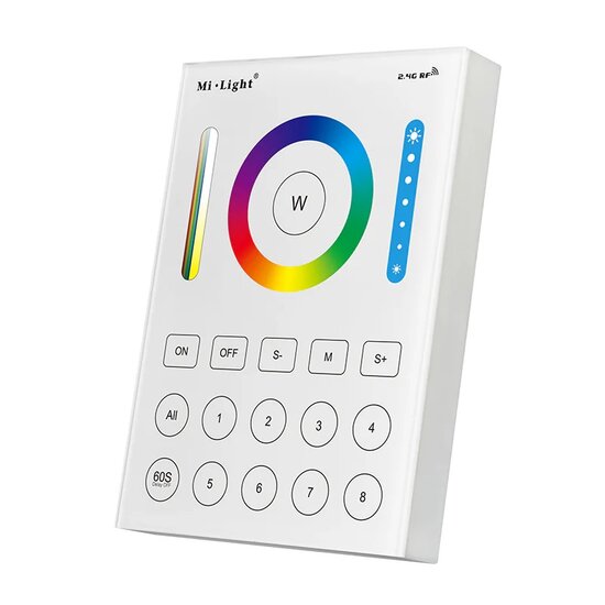 Miboxer 8-zone Touch wand paneel RF multicolor op batterij