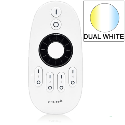 Milight/MIboxer 4-zone button afstandsbediening Dual White met roterend wiel