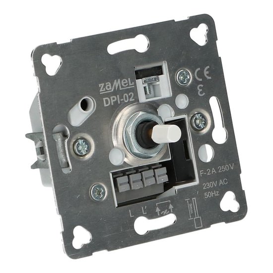 LED Dimmer inbouw  0-100 W - fase af- of aansnijding