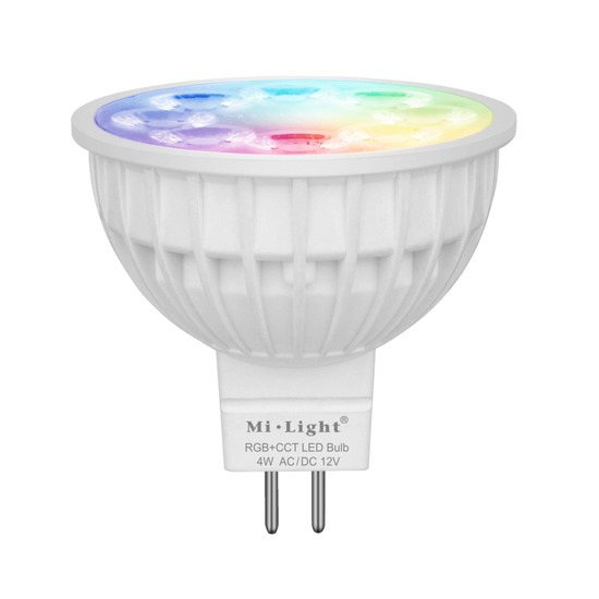 Milight/Miboxer led spot RGBWW 4 Watt MR16-GU5.3 fitting 12V 